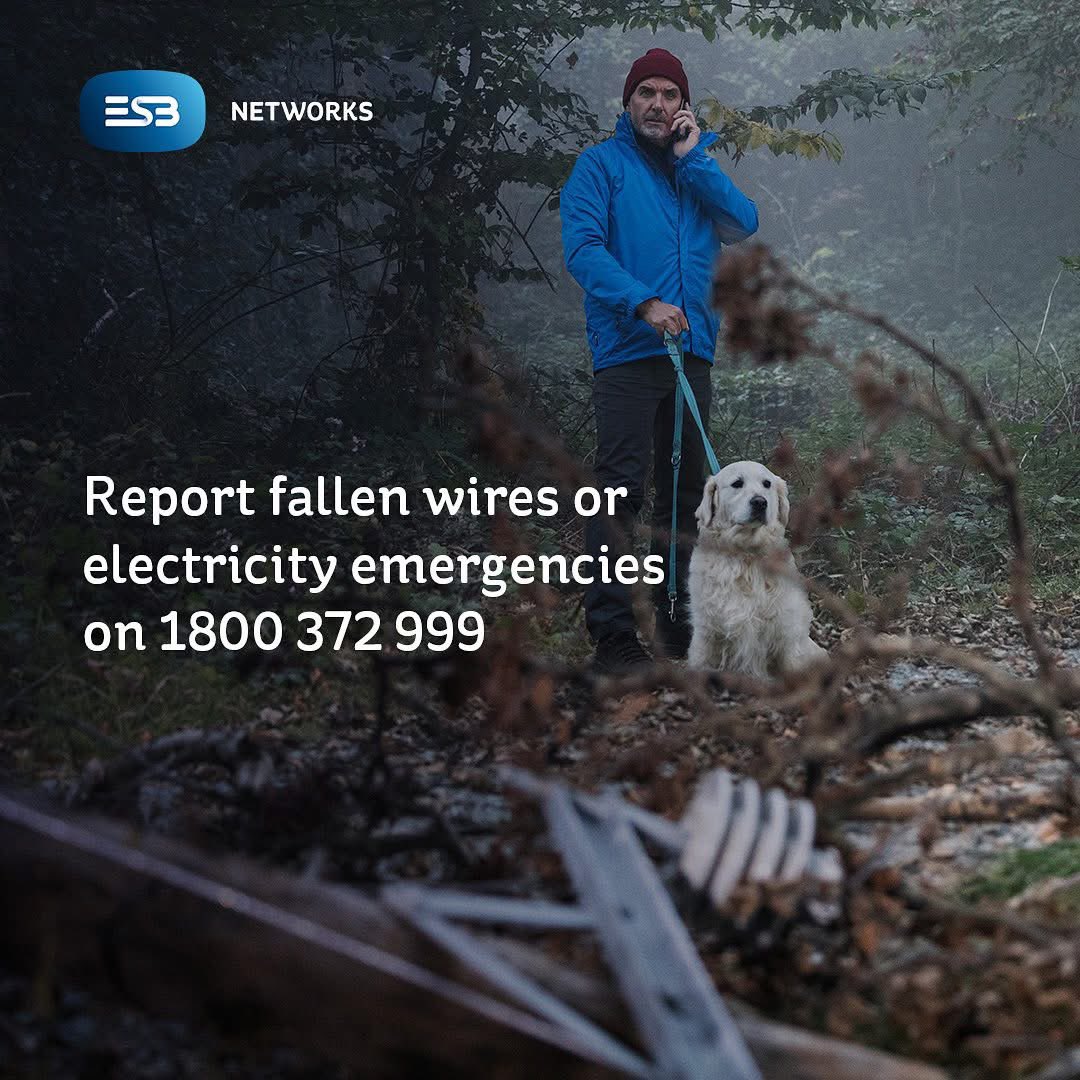ESB Networks update ahead of Storm Éowyn: Stay safe, stay clear of fallen electricity wires
 
Press release: esbnetworks.ie/newsroom/blog-…