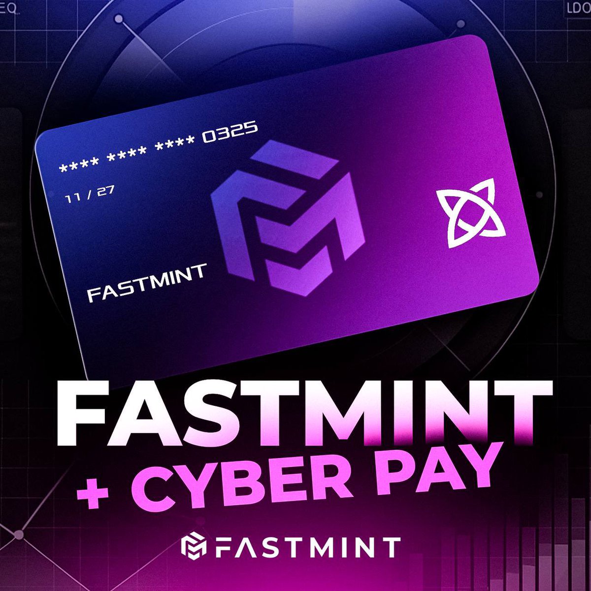 fastmintorg's tweet photo. 🔥Fastmint + Cyber Pay: Get Ready for a New Level of Financial Freedom

We’re bringing you something special—premium crypto cards in partnership with Cyber Pay. Imagine managing your finances as effortlessly as sending a message on Telegram.  

💳Registration takes just 15 minutes: Open the bot in Telegram, complete the authorization process, and your card is ready to use. Add it to Apple Pay or Google Pay and make contactless payments anywhere in the world.  

🧾Pay with crypto in real life: Top up your card with USDT via TRON, BNB Smart Chain, or Ethereum. Funds are credited instantly, so you’re ready to pay anytime, anywhere.  

🔐With Cyber Pay, your financial data is protected using advanced encryption protocols. Whether topping up, checking your transaction history, or making payments, you can trust that your information and assets are safe.  

Fastmint and Cyber Pay combine the best of cryptocurrency and technology to make your financial life not only simpler and more convenient but also reliably secure.  

Get ready—the launch is coming soon🚀