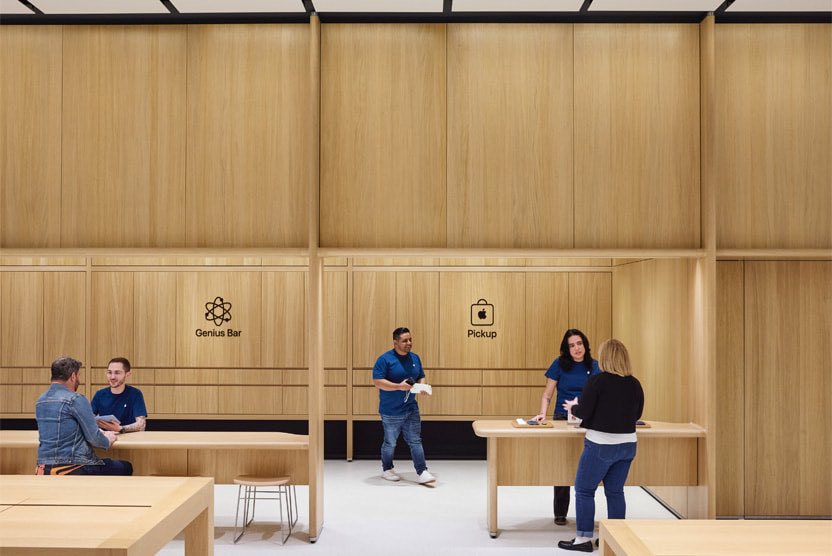 New photos of Apple Miami Worldcenter, which opens Friday at 10 am.

It features a biophilic design with greenery surrounding the store and even on the roof.

During construction, regionally sourced mass timber and low carbon materials were used. This is the company’s most