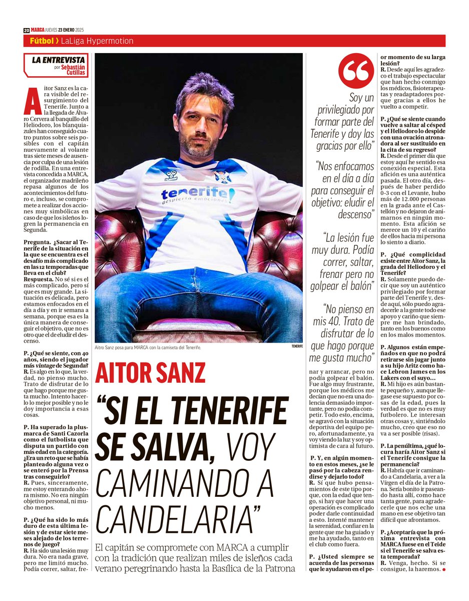 rondoscutillas's tweet photo. El capitán Aitor Sanz hace una llamativa promesa si el @CDTOficial elude finalmente el descenso este curso. ¿Quieres conocerla? 🤔
Ya puedes leerla en @marca 👇 https://t.co/WhwpN9bj2n