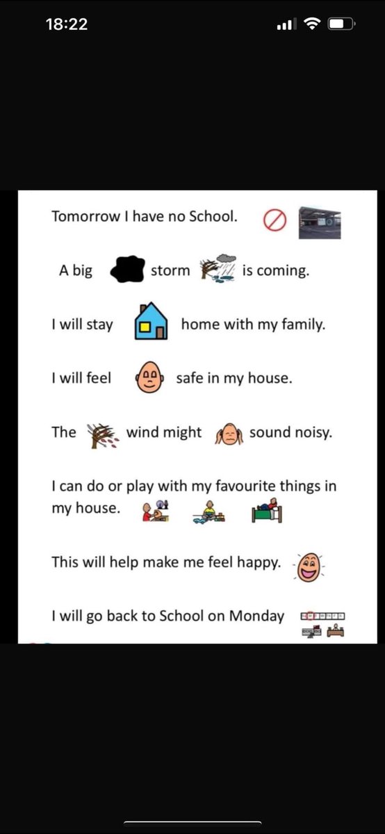 St Bartholomew's PS (@stbartholomews1) on Twitter photo A wee social story for any children who this might help to cope with the change of routines and weather tonight/tomorrow❤️ A wee social story for any children who this might help to cope with the change of routines and weather tonight/tomorrow❤️