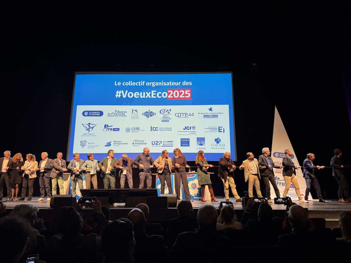 Ce soir à Nantes, c’était les
#VoeuxEco2025, toujours si suivis.
Un moment tellement riche de rencontres et d’échanges avec les réseaux de ceux qui font vivre l’entreprise en Loire-Atlantique.