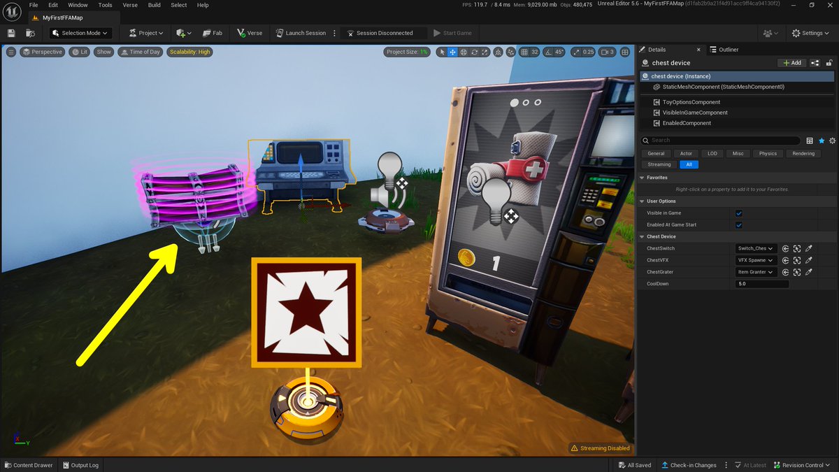 🧑‍🍳Day 4️⃣ had participants learning how to create a material for a Niagara system, building a Niagara system, writing code to create a custom chest device, importing assets, and sooooo much more!!!
uefn.cleverlike.com/course/my-firs…
See you tomorrow when we build out the island and test game