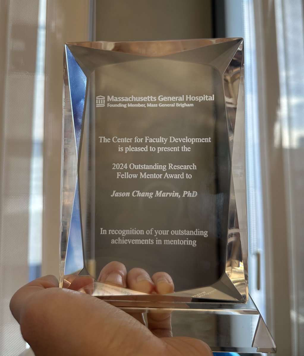Jason C. Marvin, PhD (he/they) 🏳️🌈🇹🇼 (@jasoncmarvin) on Twitter photo There's a lot of work to be done as a result of the new administration, but I'm celebrating the small wins this week 🥲
Thankful to my advisor <a href="/galloway_lab/">Jenna Galloway</a>, @HMS_DICP Fellowship Director, and mentees for nominating me for the 2024 @MGHCFD Outstanding Research Fellow Award 🥲 There's a lot of work to be done as a result of the new administration, but I'm celebrating the small wins this week 🥲
Thankful to my advisor <a href="/galloway_lab/">Jenna Galloway</a>, @HMS_DICP Fellowship Director, and mentees for nominating me for the 2024 @MGHCFD Outstanding Research Fellow Award 🥲