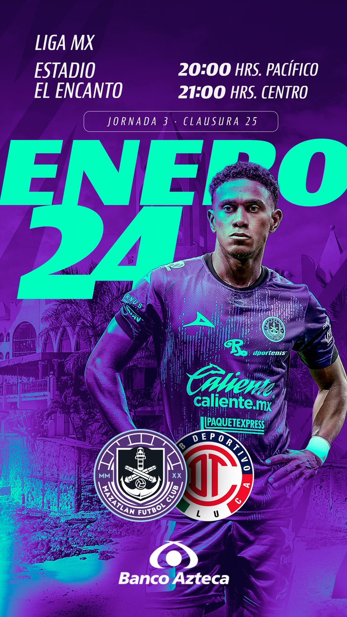 Somos_TR's tweet photo. 😇🤩 ¡VIVE UN VIERNES DE 'ENCANTO'! ⚓️🏟️

Los Cañoneros de Mazatlán reciben este viernes al Toluca. 

Apoya a los morados en la búsqueda de su primer victoria del torneo. 👇 https://t.co/JuFfyMfVjf