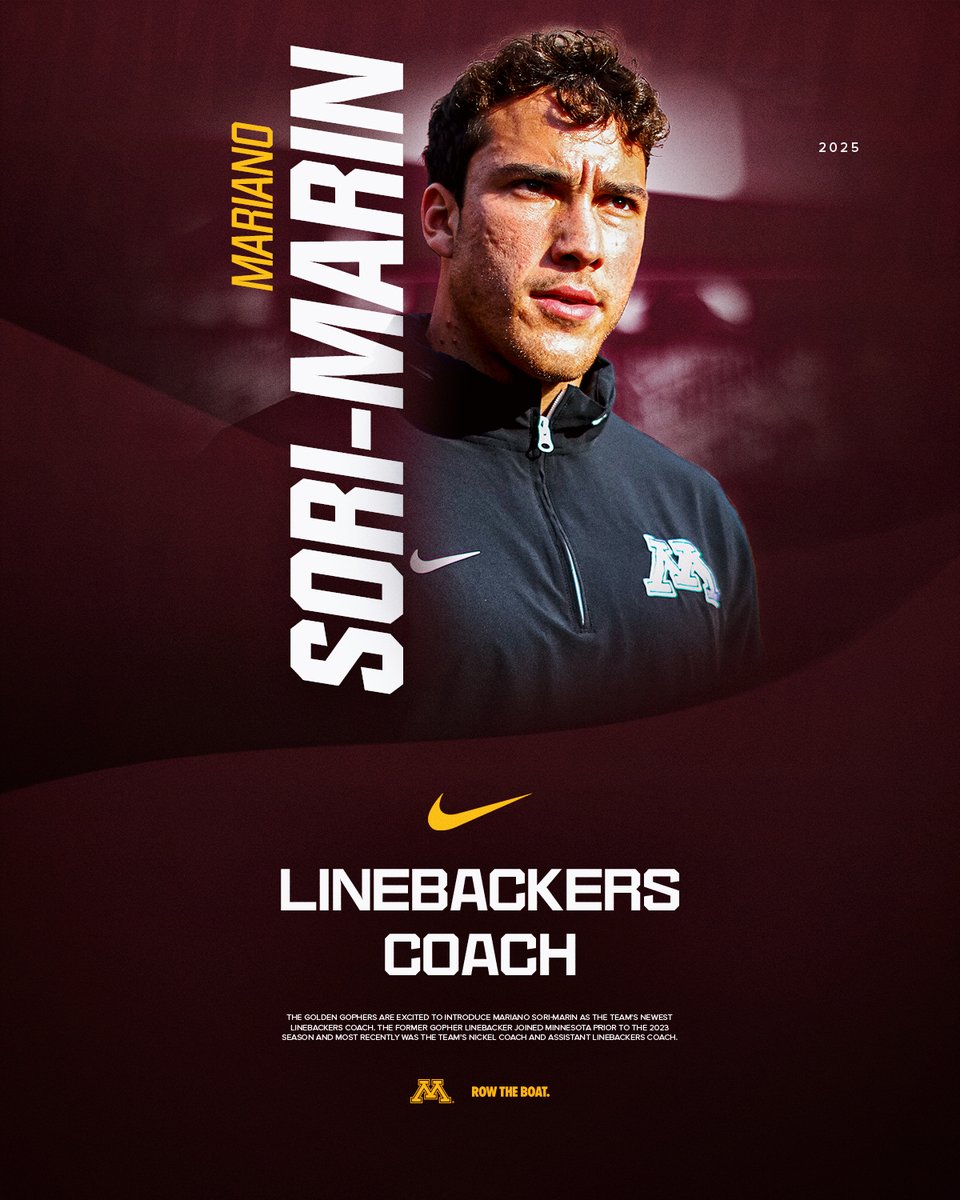 GopherFootball's tweet photo. Our Linebackers Leader 〽️ @marianosori_
#RTB #SkiUMah #Gophers https://t.co/jKg0TzQdhw