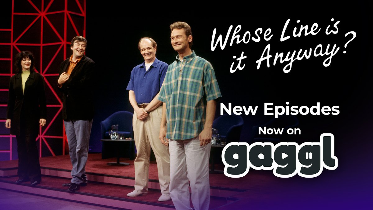 🍿 We’ve released more episodes of ‘Whose Line Is It Anyway?’ for you to stream on Twitch! - DMCA Free
🥳 They’re fully interactive so Chat can play along!

If you want in on ‘The Gaggl’, reply here! Or share this with your favorite streamer 👀
