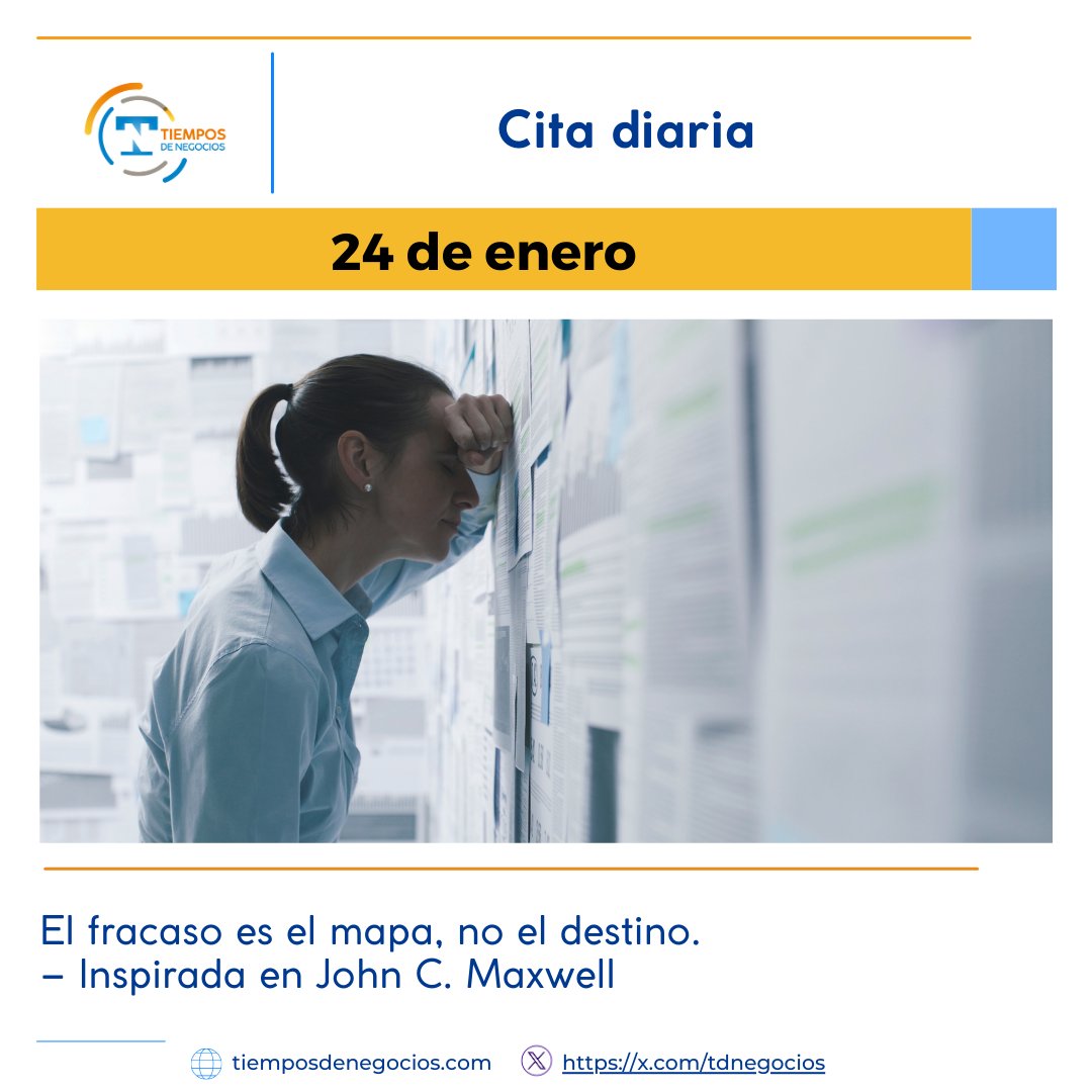 TDNegocios's tweet photo. 🌟 El fracaso no te define, te guía. 
🗺️💪 #Crecimiento #Aprendizaje #Motivación https://t.co/6DkWB0BrKq