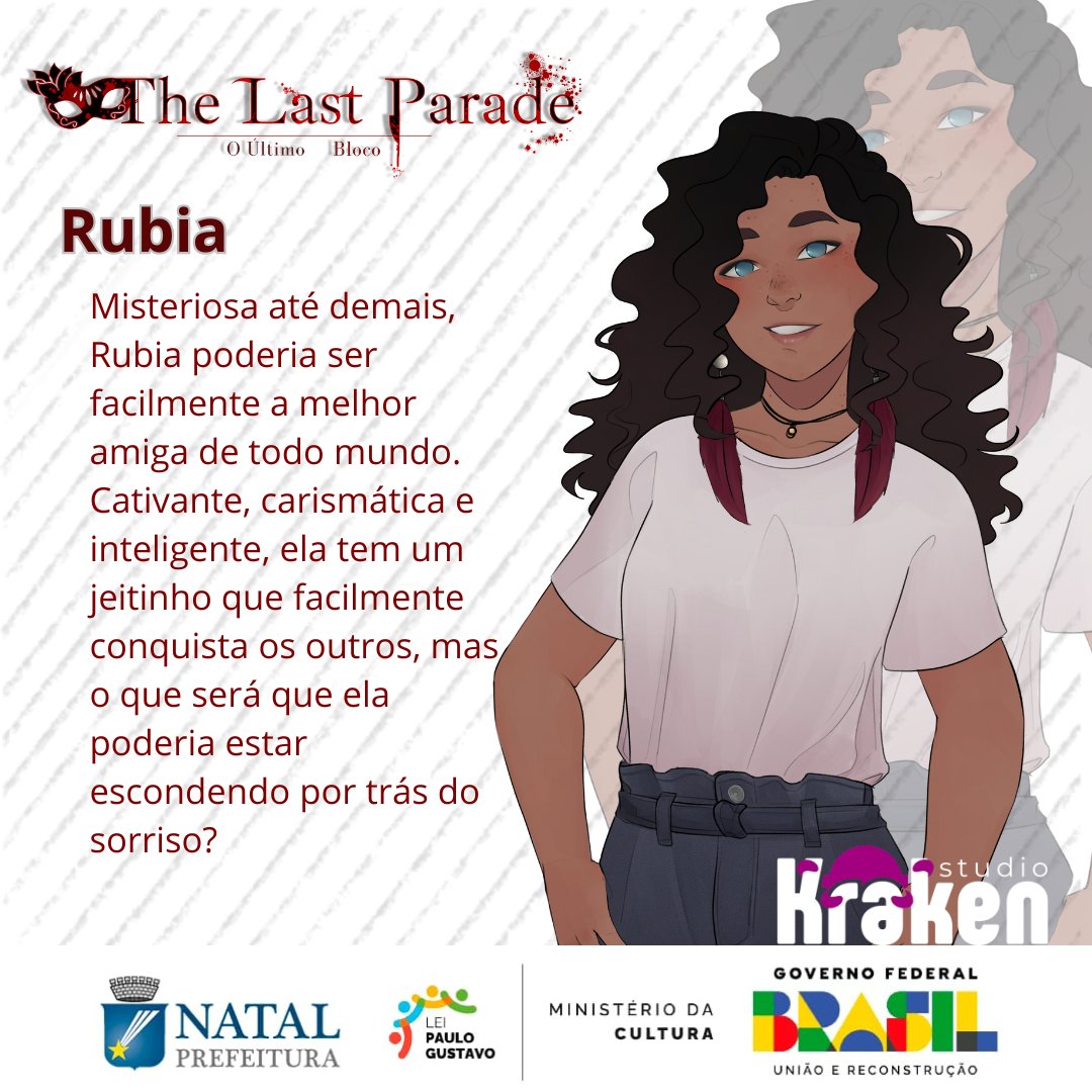 StudioKrakenRN's tweet photo. ✨ Venha conhecer os personagens de the Last Parade! 
 ⭐Rubia  
🤩 The Last Parade está disponível em https://t.co/EslRDbPJ92 , não perca!
  ----- 
✨ Meet the characters from the Last Parade! 
⭐Rubia
 The Last Parade is available on https://t.co/EslRDbPJ92, don't miss it! https://t.co/xjpT3ld1nz
