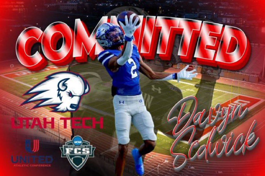 Davyn Sedwick (@davynsedwick) on Twitter photo I want to first start off by saying thank you to all of the coaches and teammates who have helped me become who I am today. I am a better person and player from what I have learnt from these guys. With that said I am 100% committed to <a href="/UtahTechFB/">Utah Tech Football</a> and I am excited to get there and I want to first start off by saying thank you to all of the coaches and teammates who have helped me become who I am today. I am a better person and player from what I have learnt from these guys. With that said I am 100% committed to <a href="/UtahTechFB/">Utah Tech Football</a> and I am excited to get there and