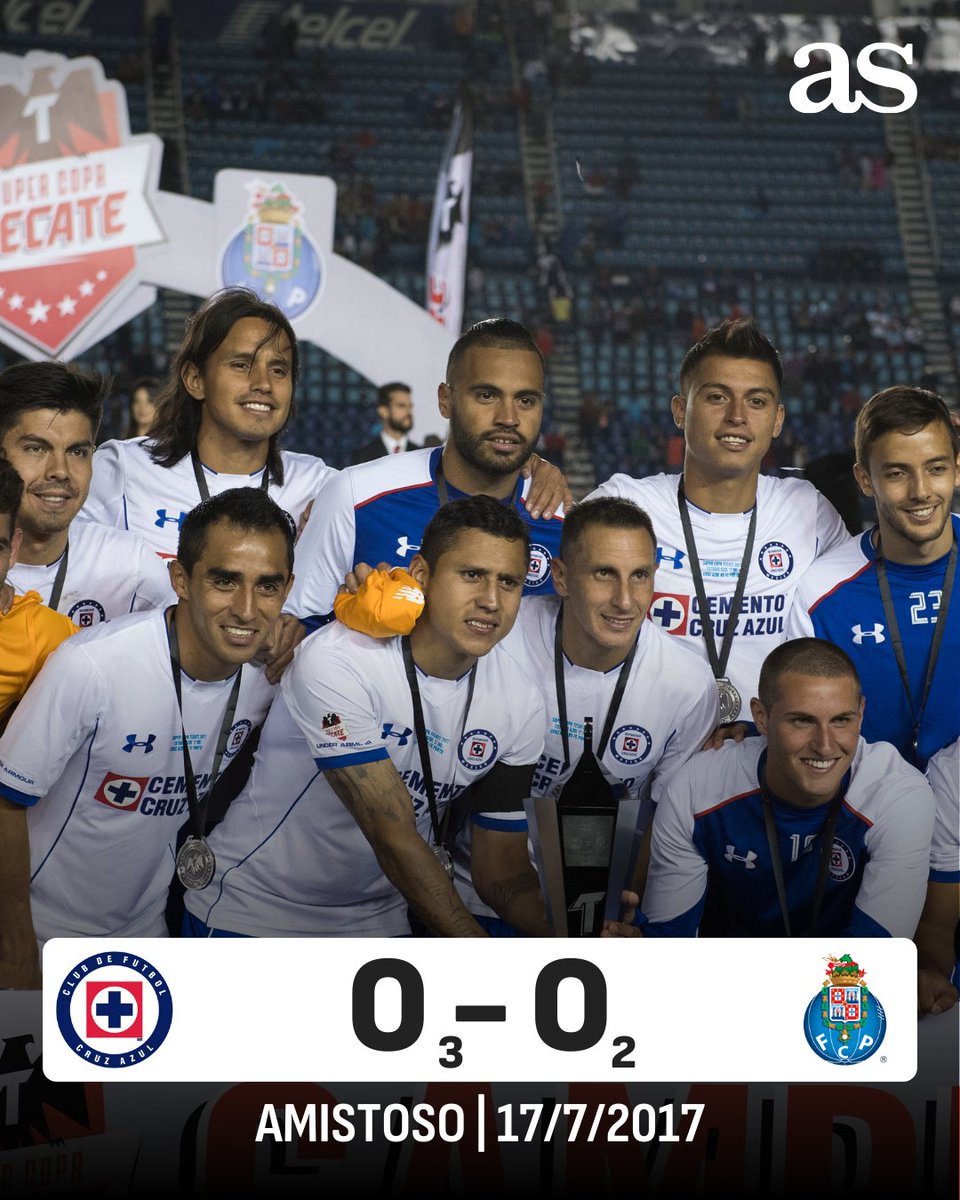 ASMexico's tweet photo. La vez que Cruz Azul venció al Porto, el nuevo equipo de Martín Anselmi ⚽🔙🚂

La 'Máquina' se impuso en penales al cuadro lusitano, que tenía en sus filas a Iker Casillas, Miguel Layún y Héctor Herrera 🏆🇲🇽🇵🇹

🔗 https://t.co/02mJuroSTz https://t.co/zHqFoRihyx