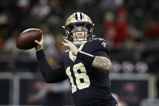 swhouseworth's tweet photo. Despite only starting 6 games, Spencer Rattler broke the @Saints record for most passing yards by a rookie with 1,317. The previous record holder was Archie Manning, who threw for 1,164 in 10 starts in 1971. https://t.co/PHCh127SX3