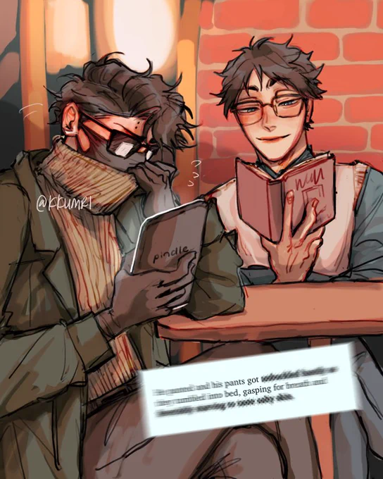 reading club  (tag urself im omi)#sakusakiyoomi #akaashikeiji #haikyuu 