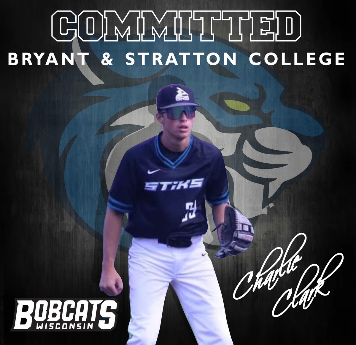 Congrats to Charlie Clark <a href="/CharlieClark4/">Charlie Clark</a>  on his commitment to Bryant &amp; Stratton College WI <a href="/BSCBaseballWI/">Bryant & Stratton WI Baseball</a> 

<a href="/stiksacademy/">GRB STiKS Baseball</a> <a href="/PrepBaseballWI/">Prep Baseball Wisconsin</a>
