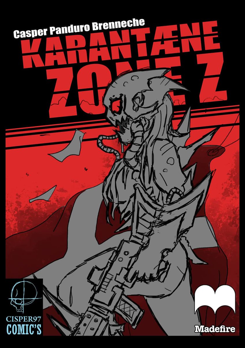Found one of my old Quarantine Zone Z cover WIPs.
This was from when I was gonna make QZZ into a motion book, so the comic would have had moving panels.
Thank god I didn't commit to that idea😩