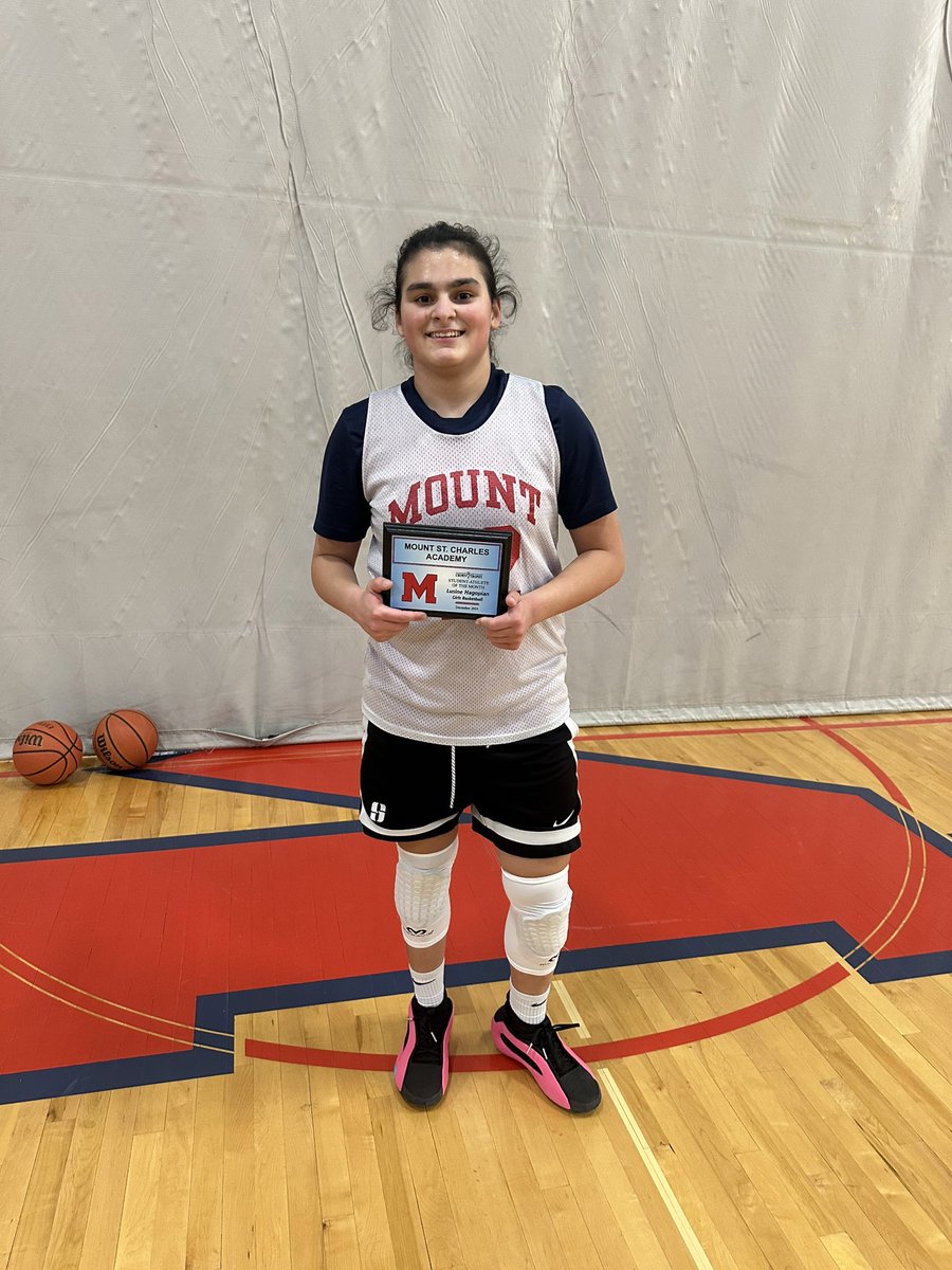 Congratulations to our Captain Lusi Hagopian for being named Student Athlete of the Month! College coaches looking for a leader and culture kid who can play three positions with skill and toughness? 👀 Lusi! 💪🏻 <a href="/MSCAthletics/">Mount St. Charles Athletics</a> <a href="/lusihagopian11/">Lusi Hagopian</a>