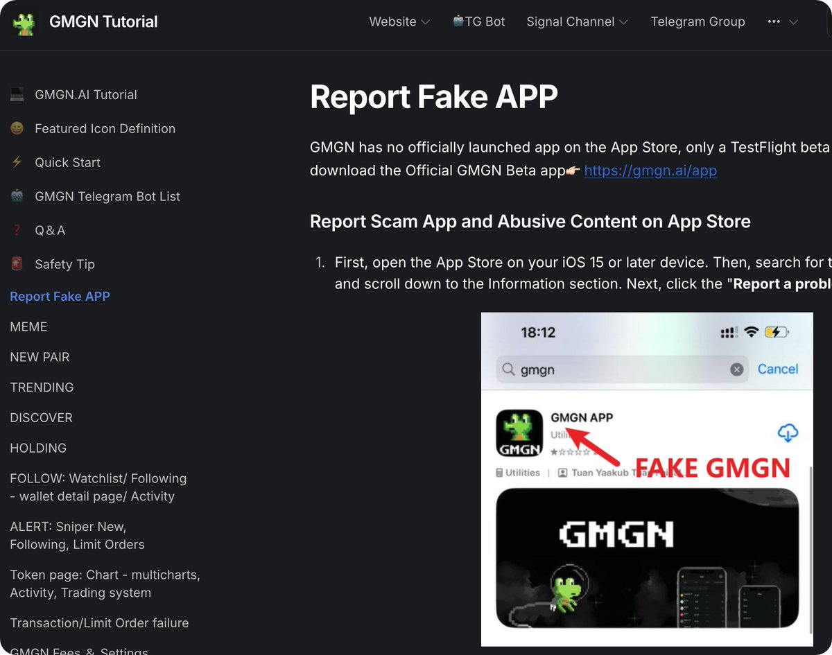 5. To read the full report fake GMGN App tutorial, please visit:  https://t.co/4hs6tScc80