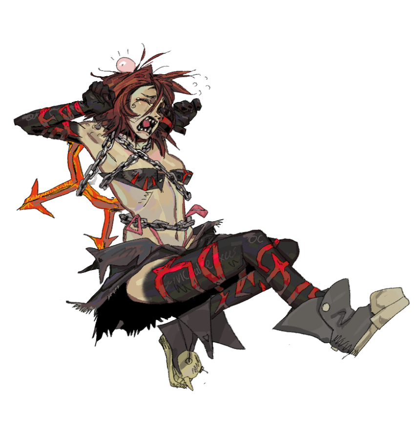 somebody hit her with a shovel while she's asleep...