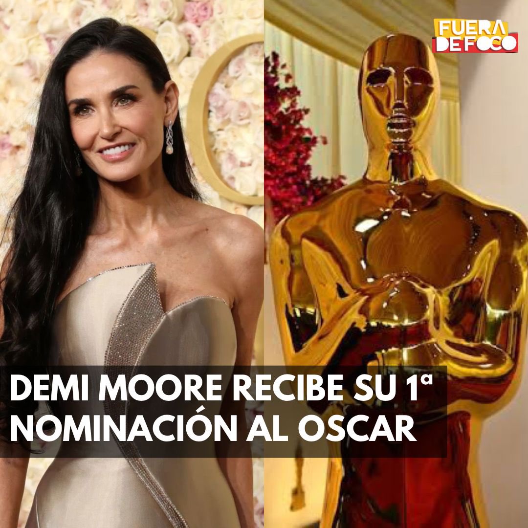 GabyMeza8's tweet photo. ¡LA PRIMERA DE SU CARRERA! 🙌 #DemiMoore ha sido nominada al #Oscar como Mejor Actriz por primera vez en su carrera por su papel en #TheSubstance https://t.co/2jxokUXCDX