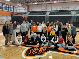 The Lady Pirate Basketball team had a great time last night hosting the Platte County Special Olympics team for a skills clinic.