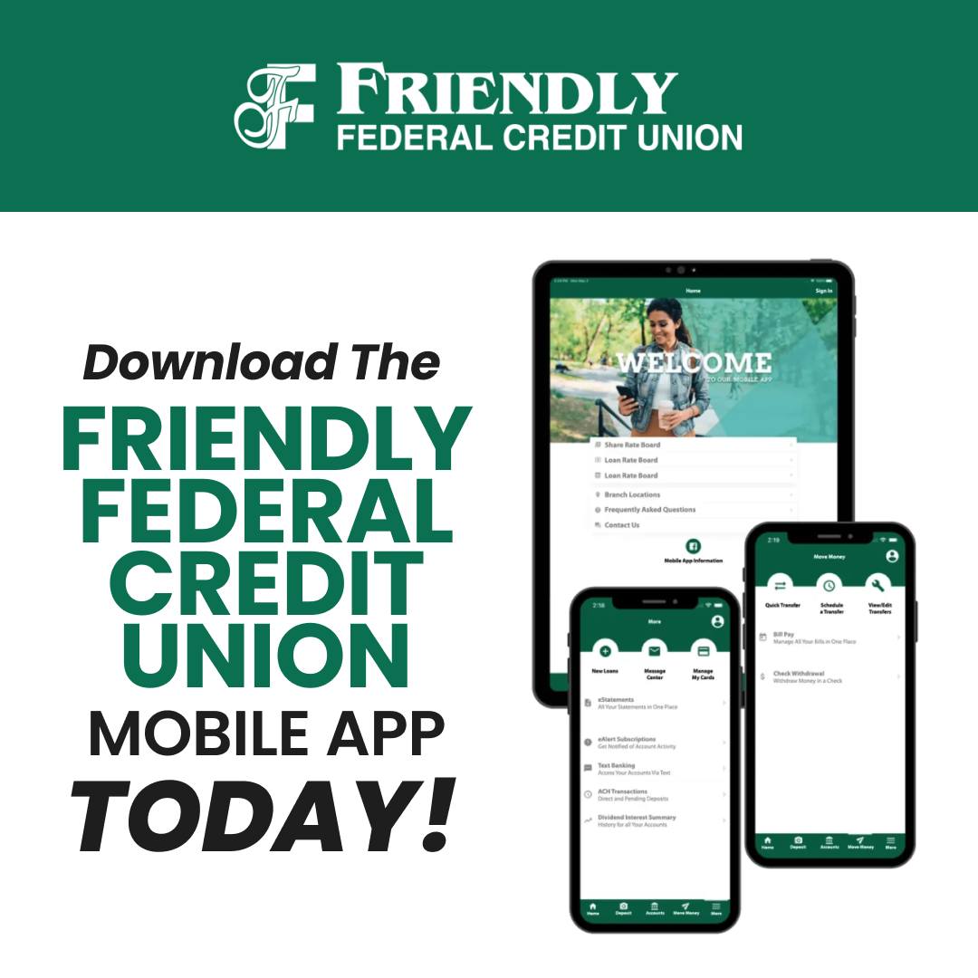 The FFCU app is a must-have tool for managing your money in the new year! 
📷 Transfer Funds
📷 Mobile Check Deposits
📷 Pay Your Bills
📷 ATM Finder
📷 Remote Control Cards

Download on the Apple Store — 

#FriendlyFCU #FriendlyBanking #CommunityFirst #badenpa #aliquippapa