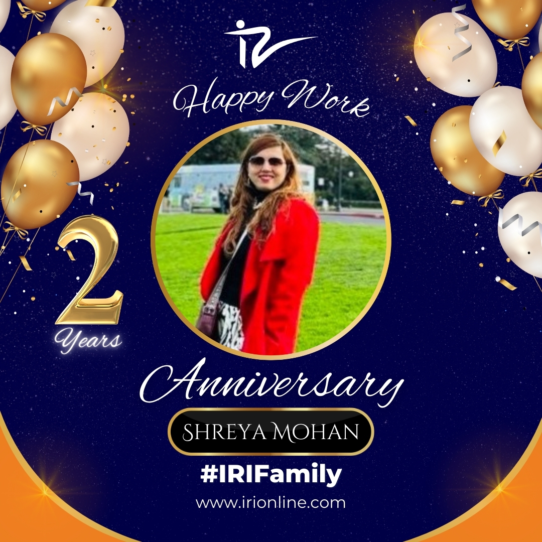 iristaff's tweet image. 👏 Cheers to Shreya Mohan on her 2nd anniversary at IRI! 👏
Her dedication to building meaningful client relationships and her commitment to delivering excellence have made a positive impact on our team and clients

#ClientFocused #StrongerTogether #WorkAnniversary