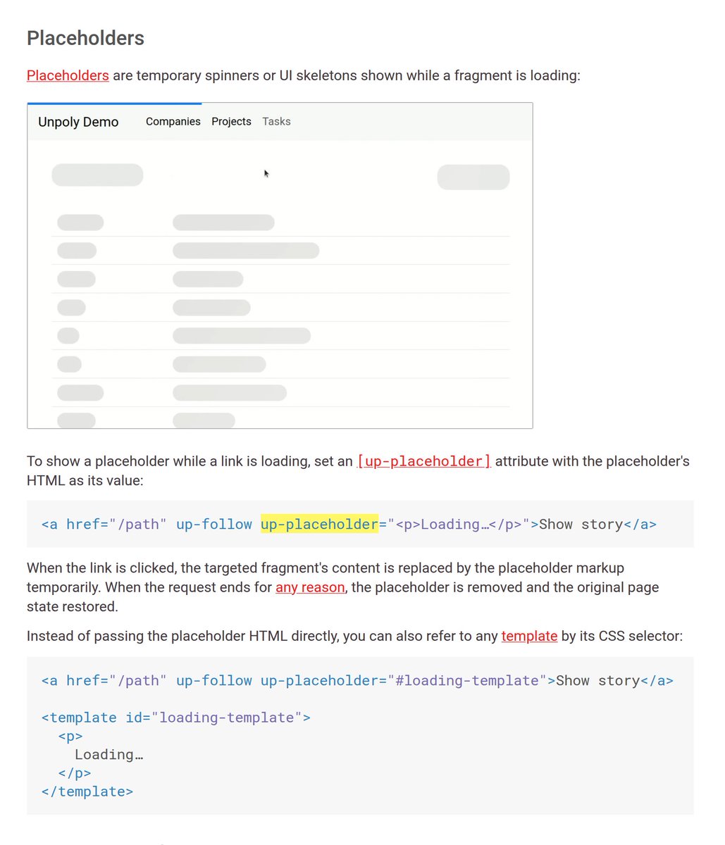 unpolyjs's tweet image. Unpoly 3.10 is now available! This is a major feature release, adding support for client-side templates, arbitrary loading state and optimistic rendering. It also contains many bug fixes and quality-of-life improvements, like Relaxed JSON.