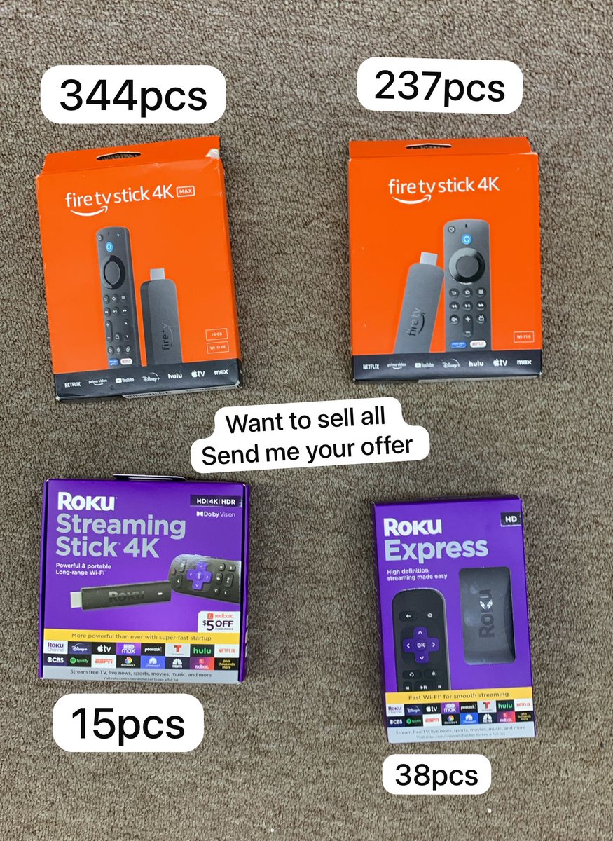 IcWholesale's tweet image. Selling TV Streaming Devices at competitive prices. Click the link to Order Online:icwholesale.com/search.php?sea…
Call Us: +17186844848/ WhatsApp: +13472201849
#tvstreaming #tvaccessories #firetvstick #amazontvdevice #amazonfirestick #4kmaxtvstreaming #streamtv #Newyork #NY #icwholesale