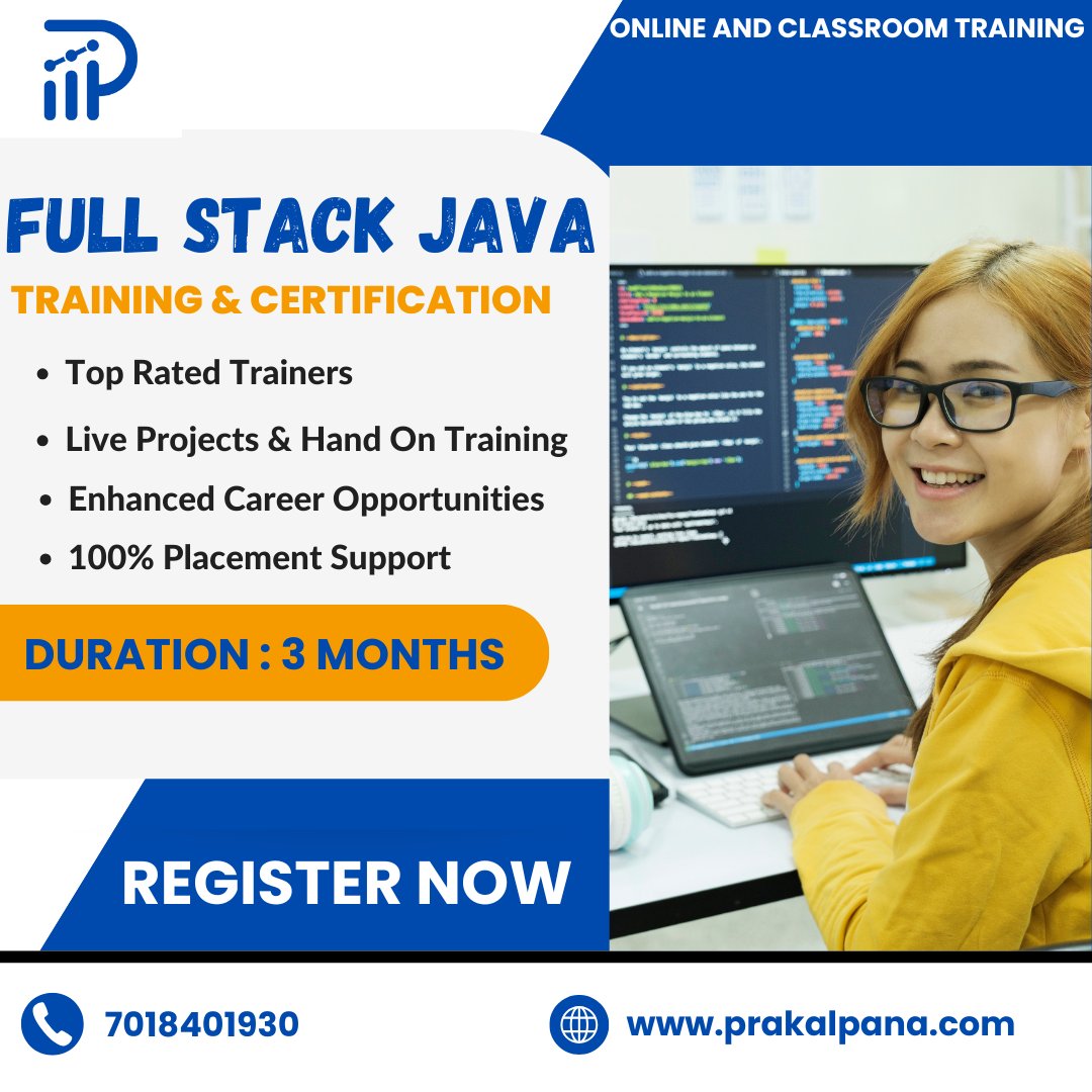 Gain in-demand skills in Java. Land your dream job with our comprehensive training &amp; certification.

#JavaDeveloper #FullStackDeveloper #SkillUp #JobReady #TechEducation