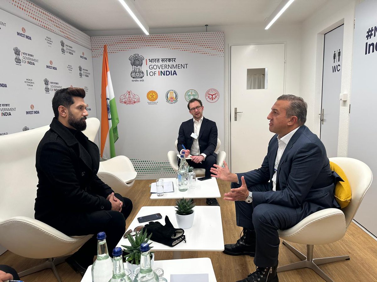 iChiragPaswan's tweet photo. Driving innovation through collaboration!
Met Mr. Jai Shroff, Chairman & Group CEO, UPL Limited, to explore opportunities for integrating advanced agricultural solutions into India’s food ecosystem and championing sustainable farming practices. Together, we aim to shape a resilient and sustainable future.

#UPL लिमिटेड के चेयरमैन और ग्रुप CEO, श्री जय श्रॉफ से मु��ाकात हुई। भारत के खाद्य तंत्र में उन्नत कृषि समाधान को एकीकृत करने और सतत खेती के प्रयासों को बढ़ावा देने के अवसरों पर विस्तृत चर्चाएं हुई।

#Davos2025