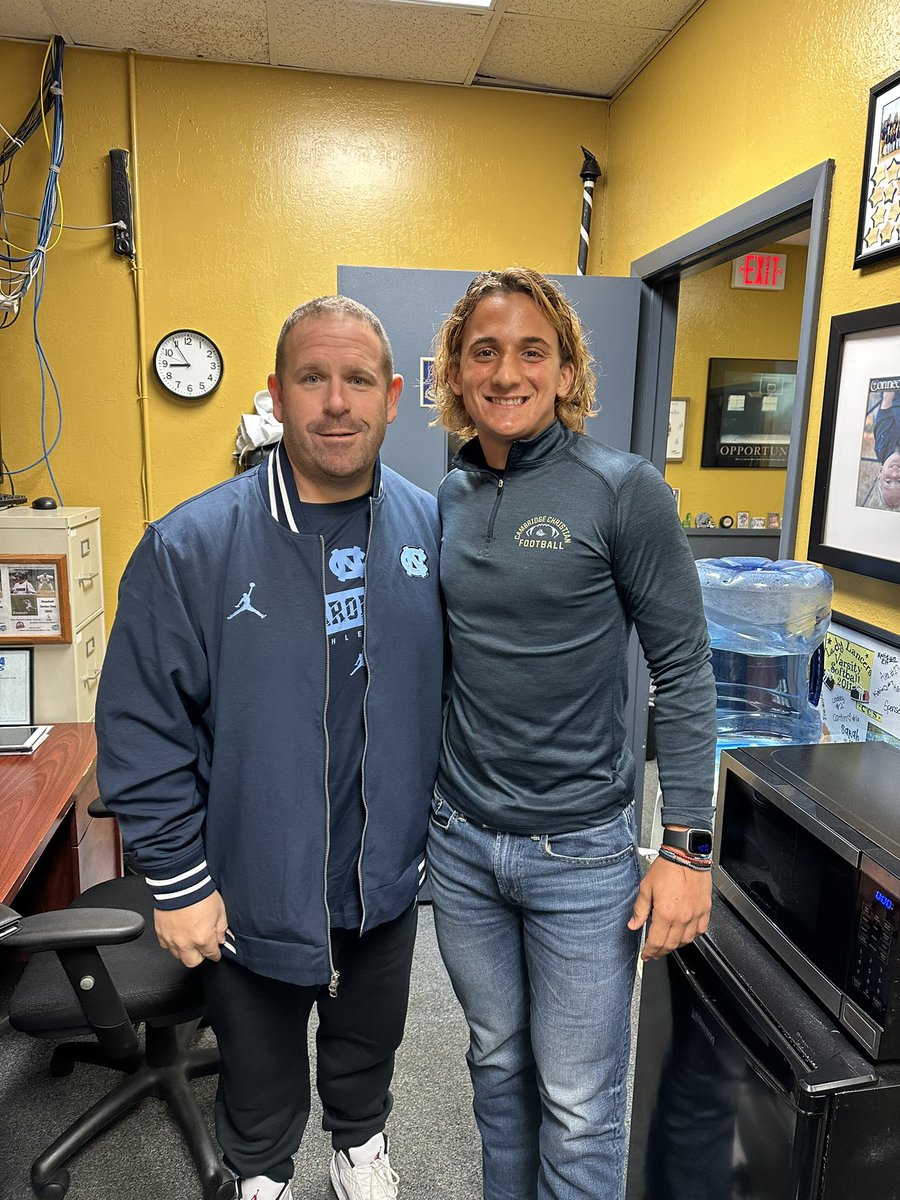 GastonGramatic's tweet image. Thank you @_thebillymiller for stopping by today. @Belichick_B @UNCFootball 
@CCSFootball813 @CCSLancers @MGramatica7 @Gramatica7