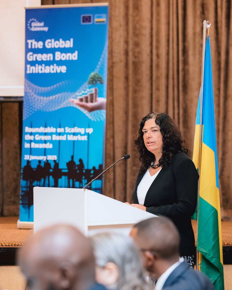 EUinRW's tweet photo. 🌍The EU's Global Green Bond Initiative (#GGBI) arrives in Rwanda! Bringing together leading EU investors with Rwanda's financial sector leaders to explore green bonds opportunities. Part of #GlobalGateway supporting sustainable finance in East Africa 🌱💼 #RwandaEU #GreenFinance https://t.co/tappJkLfGu