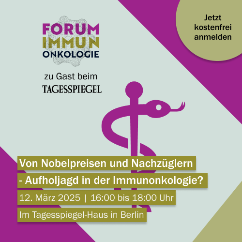 Tagesspiegel Live (@live_tsp) on Twitter photo Forum #Immunonkologie 2025, zu Gast beim #Tagesspiegel | Am 12. März 2025, 16:00 bis 18:00 Uhr, im Verlag der Tagesspiegel in Berlin.
Mehr Informationen und kostenfreie Anmeldung:
veranstaltungen.tagesspiegel.de/74r1gR?utm_sou…
Partner: <a href="/bmsnews/">Bristol Myers Squibb</a> @APS_eV <a href="/VisionZeroeV1/">Vision Zero e.V.</a> Forum #Immunonkologie 2025, zu Gast beim #Tagesspiegel | Am 12. März 2025, 16:00 bis 18:00 Uhr, im Verlag der Tagesspiegel in Berlin.
Mehr Informationen und kostenfreie Anmeldung:
veranstaltungen.tagesspiegel.de/74r1gR?utm_sou…
Partner: <a href="/bmsnews/">Bristol Myers Squibb</a> @APS_eV <a href="/VisionZeroeV1/">Vision Zero e.V.</a>