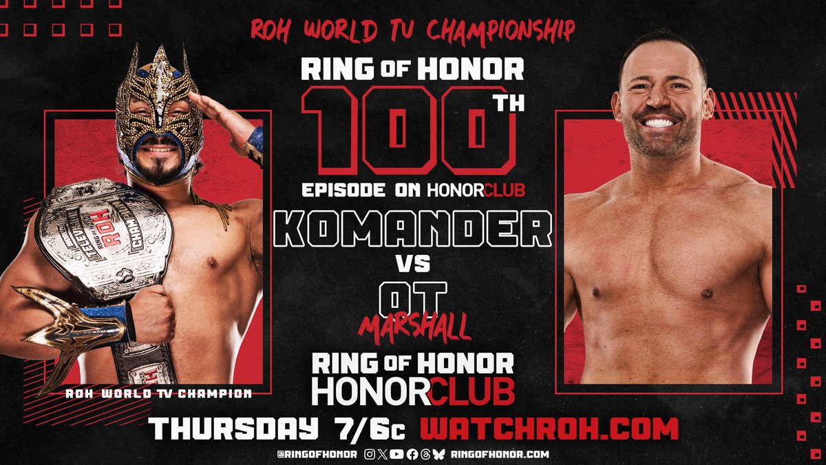 Super_Baby_Dean's tweet image. 👊🎈🐾🐾🎈👊ROH 100th EPISODE ON ROH TV JAN. 23, 2025 PREVIEW!👊🎈🐾🐾🎈👊

#ROH   #ROHTV   #ROH100   #PREVIEW   #KOMANDER   #QTMARSHALL   #SHIBATA   #SHANETAYLOR   #GATESOFAGONY   #TAYAVALKYRIE   #LADYFROST   #BEASTMORTOS   #OUTRUNNERS   #LEILAGREY

fightful.com/wrestling/roh-…