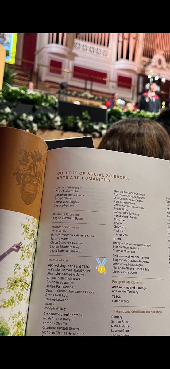 afoooy's tweet photo. Officially graduated with a Master’s in Applied Linguistics and TESOL! Plus, I’m beyond honored to have my dissertation named the best. What a journey! ✨🫶🏼 https://t.co/9nsvXvyNAa