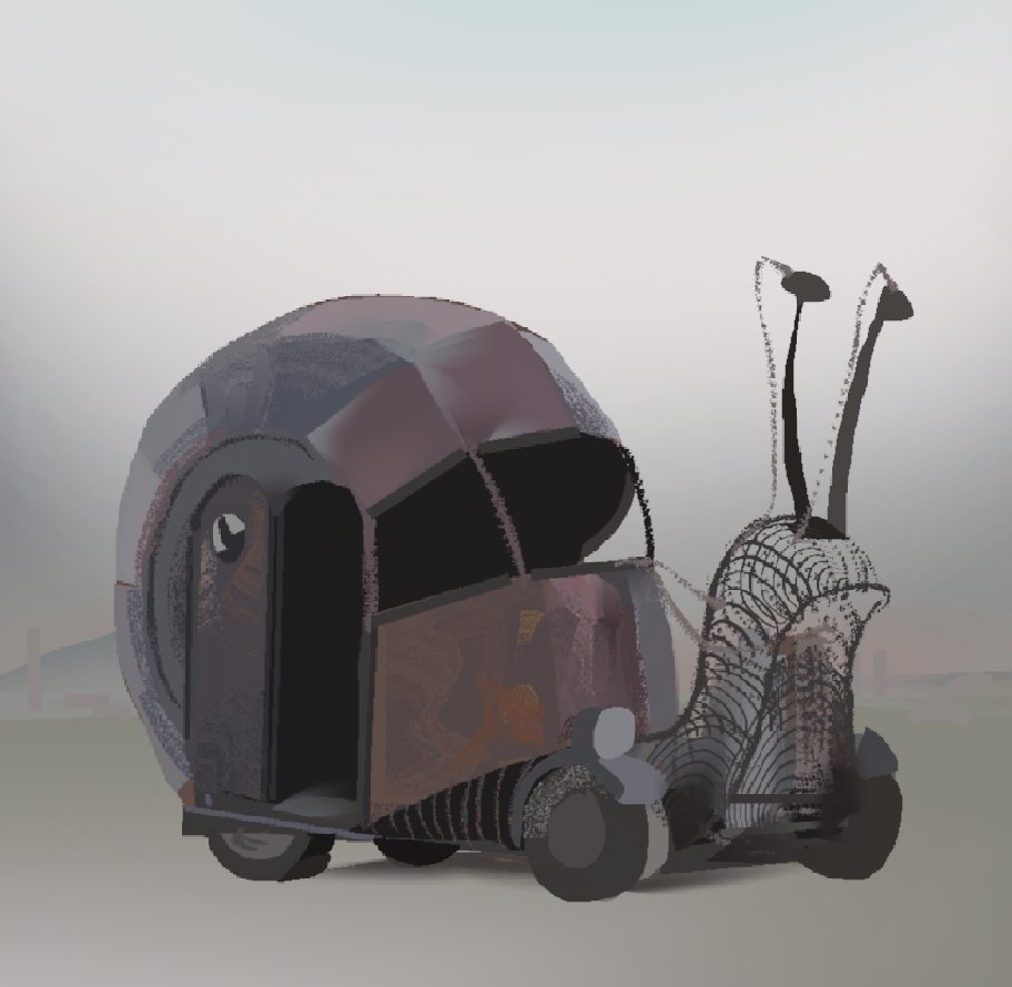 Been focusing on vehicle studies this week using Heavy Paint! Keeping it simple with shapes and colors—loving the process and the challenge.  #heavyjan #heavypaint #painting