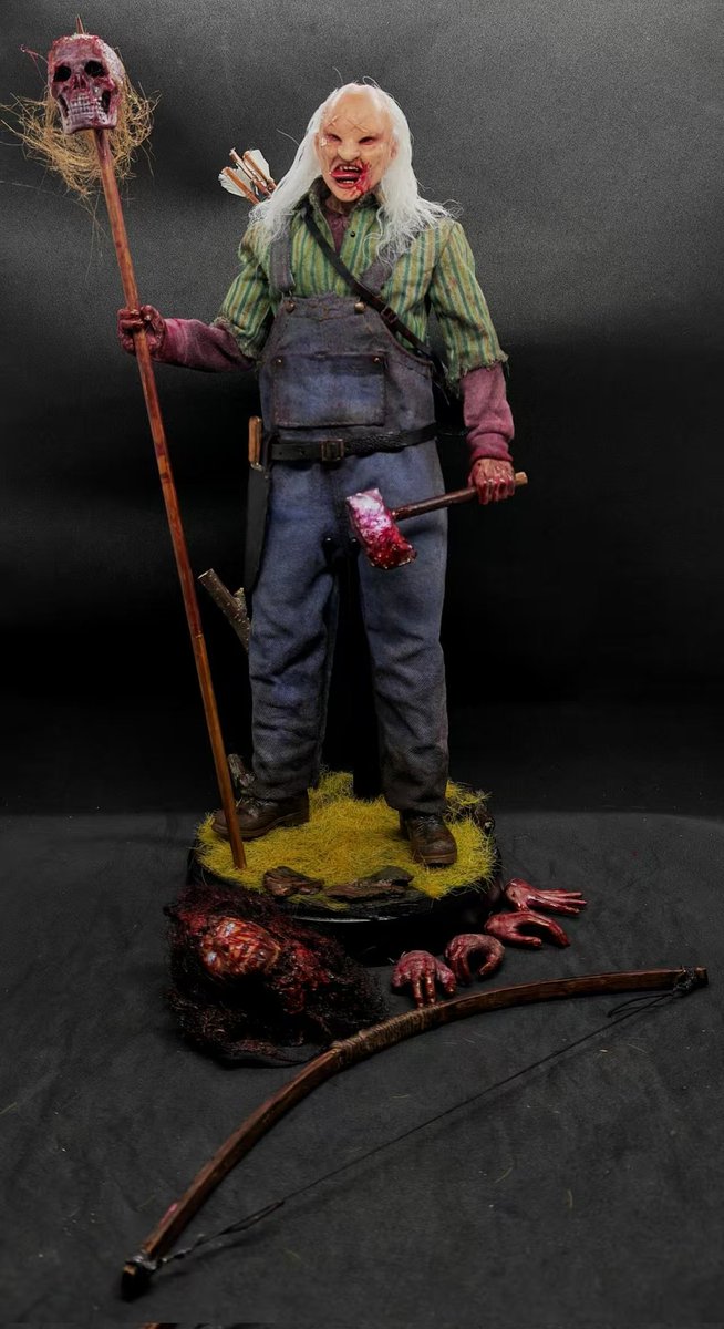 VoorheesGotMe's tweet photo. Another commission down! Destined for Germany 🇩🇪
#Threefinger from #WrongTurn and #JasonVoorhees from #FridayThe13th part 9 - both come loaded with accessories, and make a fantastic gory edition to any collection!
#horror #customfigures #FridayThe13th
#WrongTurn #JasonVoorhees https://t.co/vC7xV9FKD5