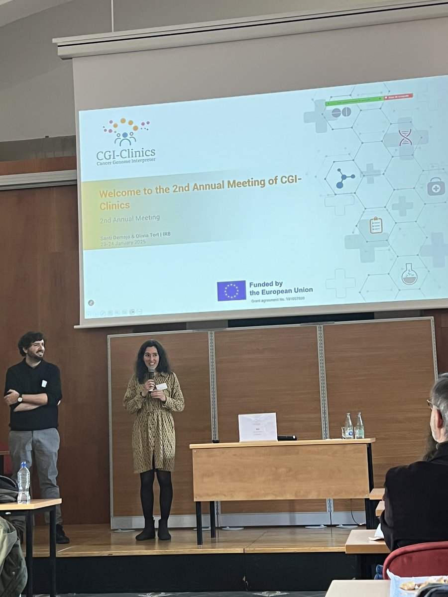 We’re enjoying a fantastic first day of our second Annual Meeting for the CGI-Clinics project, thanks to the organisation of <a href="/IRBBarcelona/">IRB Barcelona</a> 👏 so far we’ve heard updates on communication, tumour boards, patient empowerment and data harnessing here in beautiful Barcelona ☀️