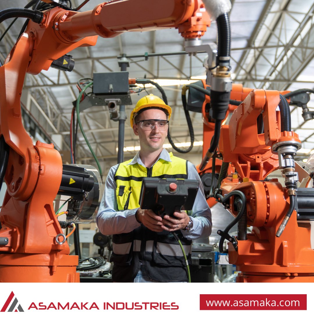 AsamakaIndustry's tweet image. Our team of experts specializes in optimizing robotic systems for seamless operations. With precision programming and innovative strategies, we help you achieve maximum efficiency in your projects.⚡️

#robots #advancedautomation #programminginsights