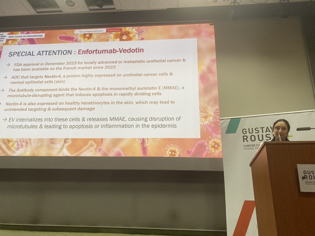 40th Course of Chemotherapy: skin toxicities of anticancer drugs from EGFRinh to Enfortumab-Vedotin by ⁦<a href="/GustaveRoussy/">Gustave Roussy</a>⁩ ⁦<a href="/GRoussyEdu/">Gustave Roussy Education</a>⁩ ⁦<a href="/GRAlumni/">Gustave Roussy Alumni</a>⁩ ⁦⁦<a href="/SakkalMS/">Madona Sakkal, MD</a>⁩