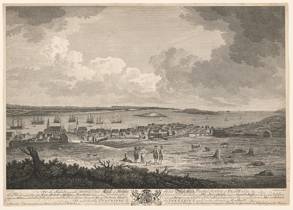 AtlProvHistory's tweet photo. "This print representing part of the town and harbour of Halifax in Nova Scotia, looking down Prince Street." 1764. By artist Dominic Serres (1719-1793); engraved by James Mason (1710-1780).

#Halifax1700s

https://t.co/x2HkNph9FU https://t.co/PV2BKucFwk