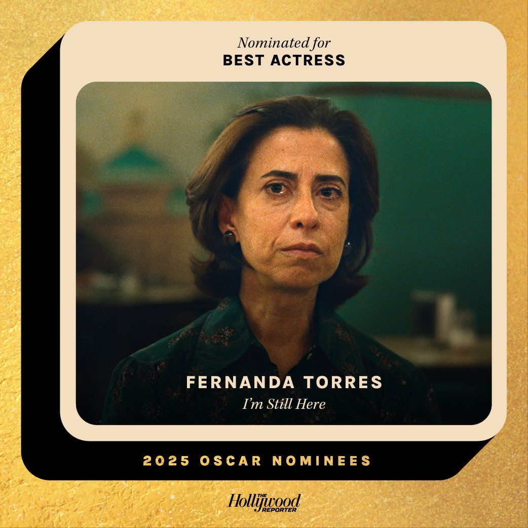 THR's tweet photo. Fernanda Torres‘ mom must be so proud. 

The #ImStillHere star, repeated her mother Fernanda Montenegro’s historic achievement from 1999 (for #CentralStation) becoming only the second Brazilian to be nominated for an #Oscar in the best actress category https://t.co/jcMe76PzmD https://t.co/OEaK69Eucs