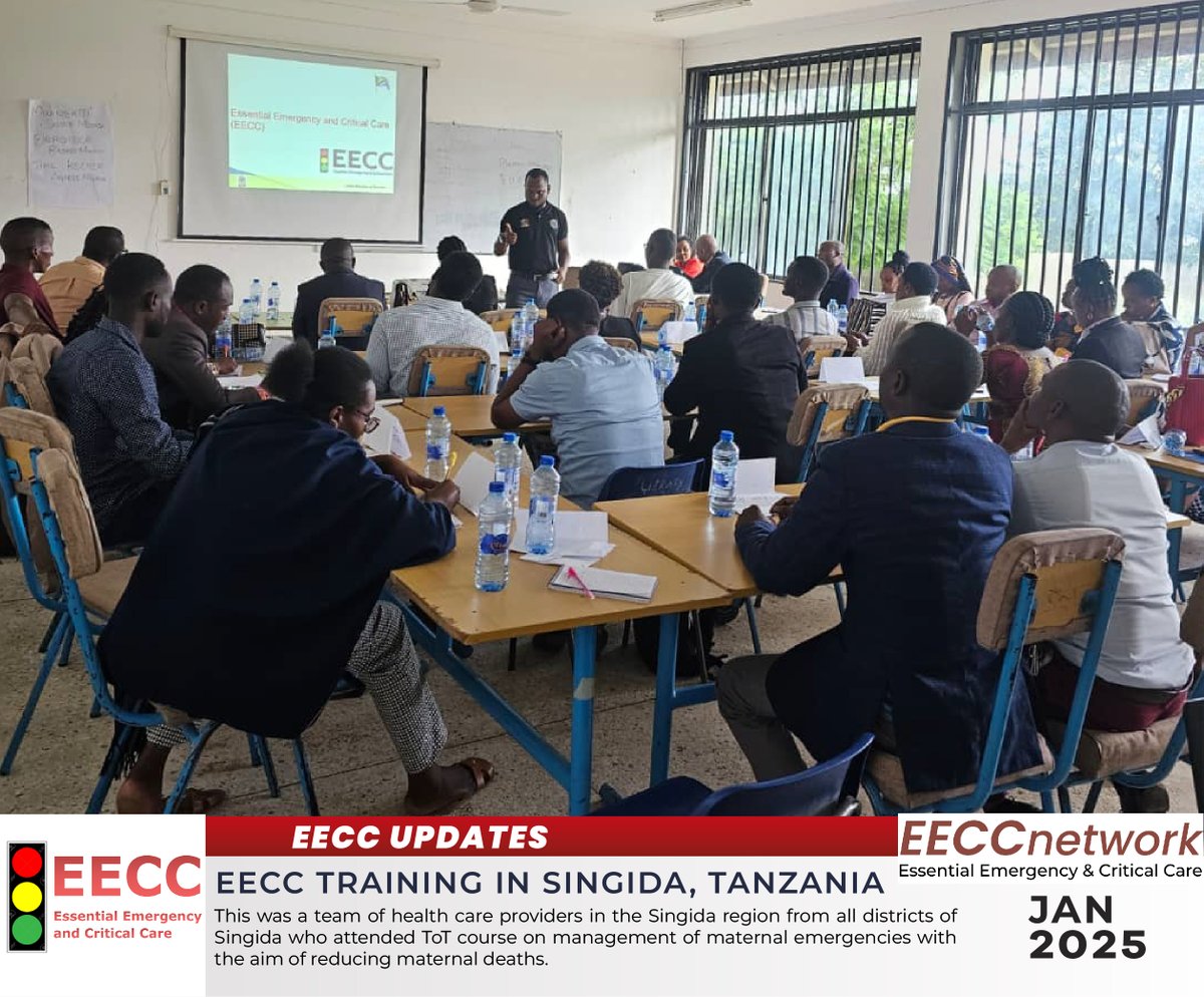 This was a team of health care providers in the Singida region from all districts of Singida who attended ToT course on management of maternal emergencies with the aim of reducing maternal deaths. #eeccnetwork #lifesavingcare #criticalcare