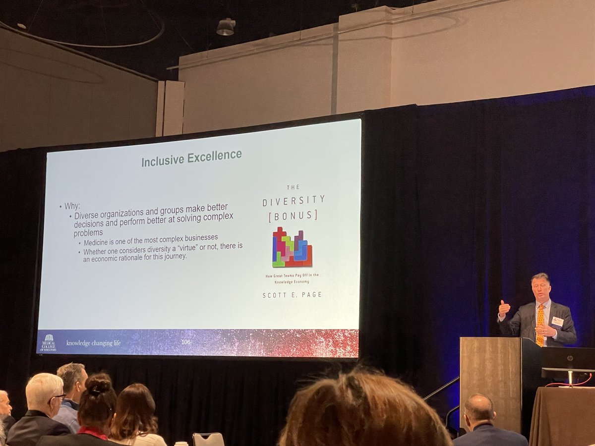 The Triological Society (@triological) on Twitter photo Fantastic book recommendation by Dr Kerschner during his talk on Inclusive Excellence. “The diversity-bonus logic shows that cognitively diverse teams perform better on complex tasks.” Check it out! #Trio2025 Fantastic book recommendation by Dr Kerschner during his talk on Inclusive Excellence. “The diversity-bonus logic shows that cognitively diverse teams perform better on complex tasks.” Check it out! #Trio2025