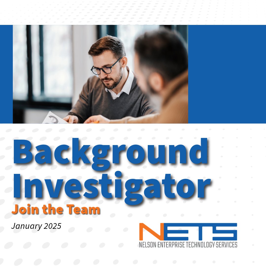 At #NETS, we listen. We don’t judge.

As a Background Investigator, you’ll use your skills to listen and not judge as you assess and determine each candidate's trustworthiness. Your work will play a vital part in safeguarding the integrity of the Nation. bit.ly/3XflNq3