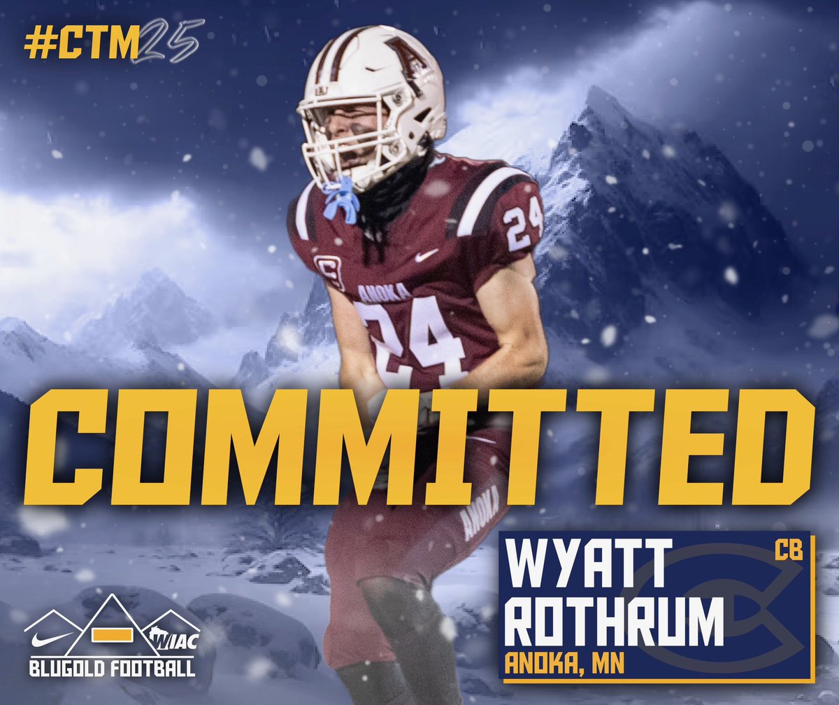 Very blessed and thankful to announce my commitment to continue my academic and athletic career at the University Of Eau Claire! I want to thank everyone that has helped me along the process, I also wanna thank my parents and coaches for growing me into the person I am today!
