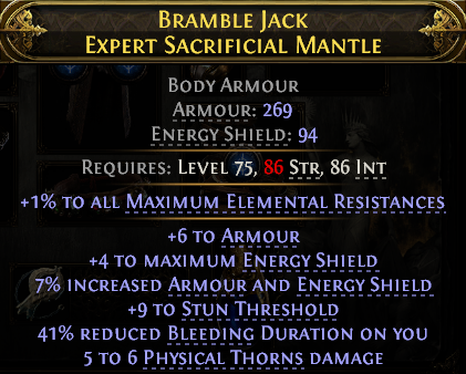 alandrapoe2's tweet photo. Bramble Jack… the worst item I’ve ever seen, by a country mile. Why does this even exist? 💀😂 #PoE2 #PathOfExile #BrambleJack #GamingHumor #ARPGFrustration https://t.co/XS1wG25lX5