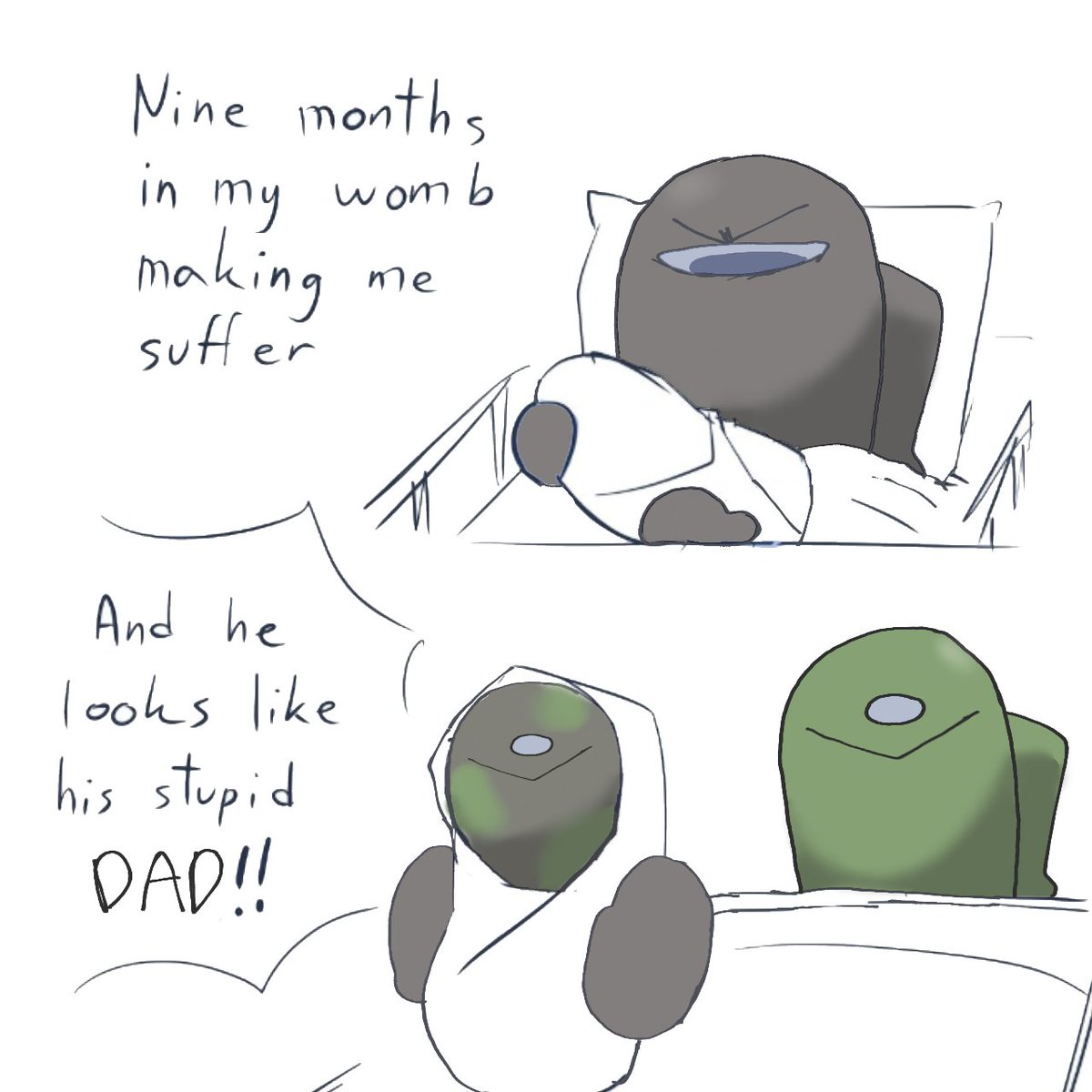 l31733558's tweet photo. Some stupid comic 
#rodamrix
#amongusart https://t.co/TnPbx59lIt