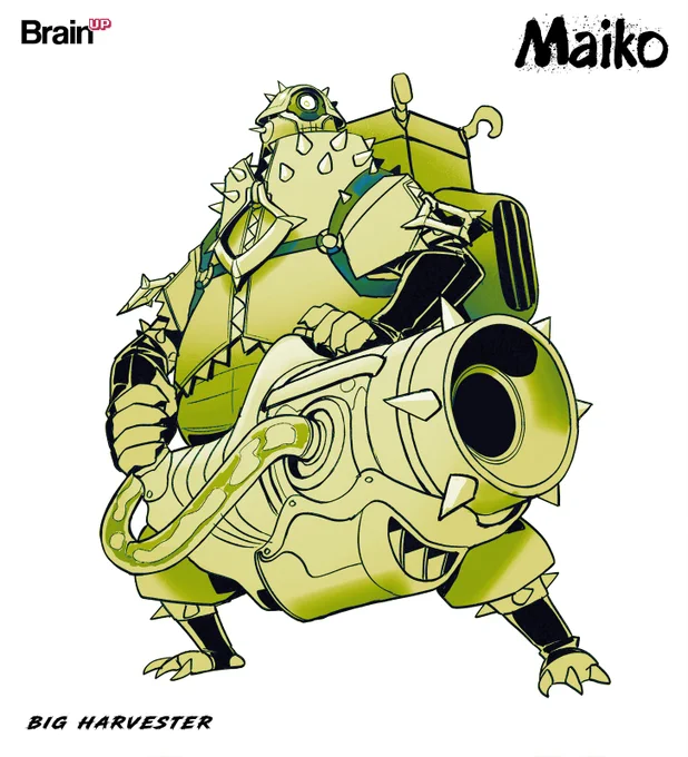 The Big Daddy is one of the two types of swamp harvesters – an imposing lizard that collects the region's potent gases in massive tanks. It is essential to the clan's survival in these misty and toxic lands. Armed with a massive cannon, it leaves no chance for its enemies.  