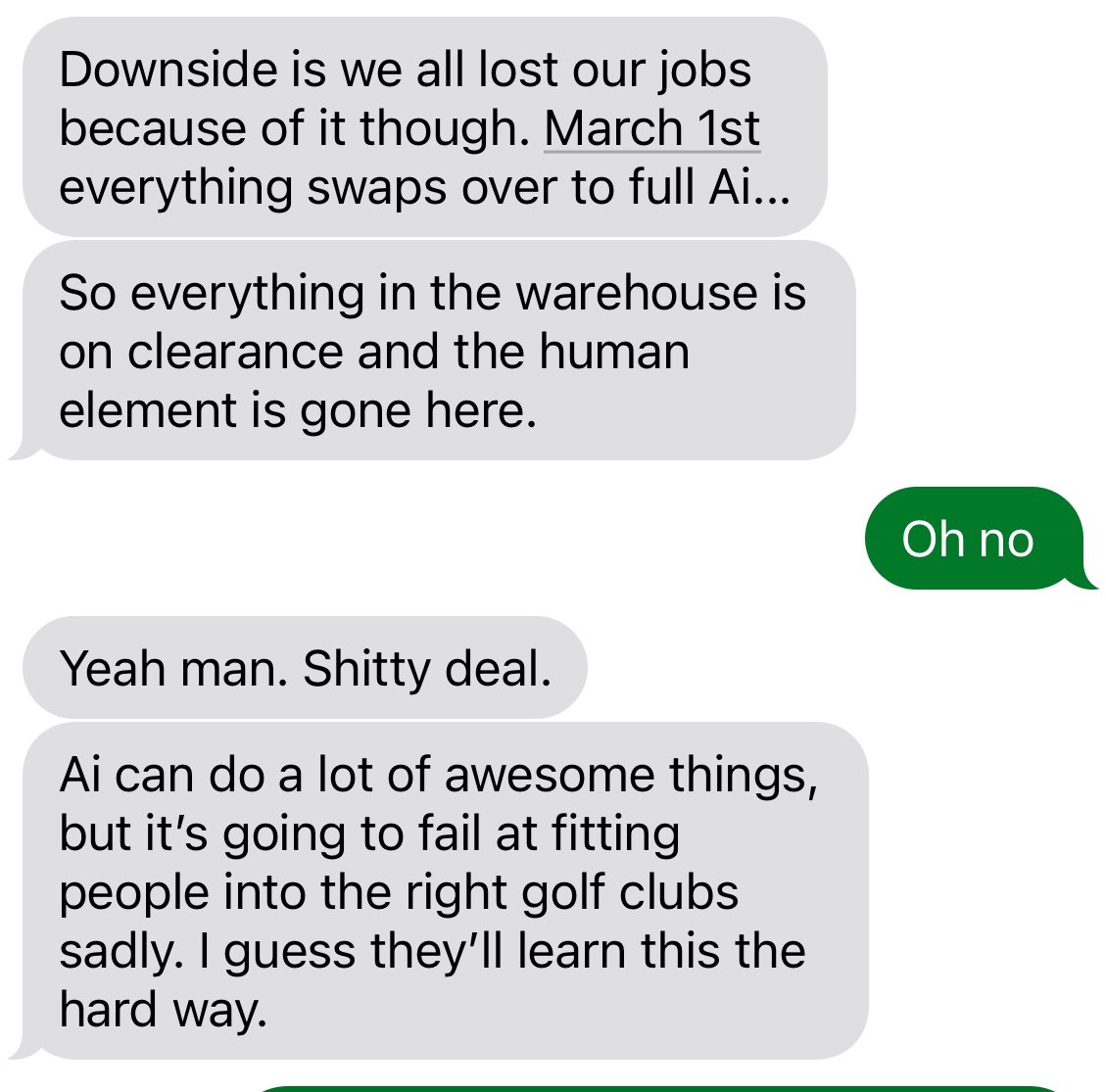 This morning, I got a text from a friend whose company implemented AI. By March, their entire workforce will be replaced.

AI brings incredible efficiency, but what about the human cost? Can we balance optimization with preserving the human element?  What are your thoughts?
#AI